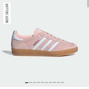 adidas Pink and White Samba Sneakers Classic Design